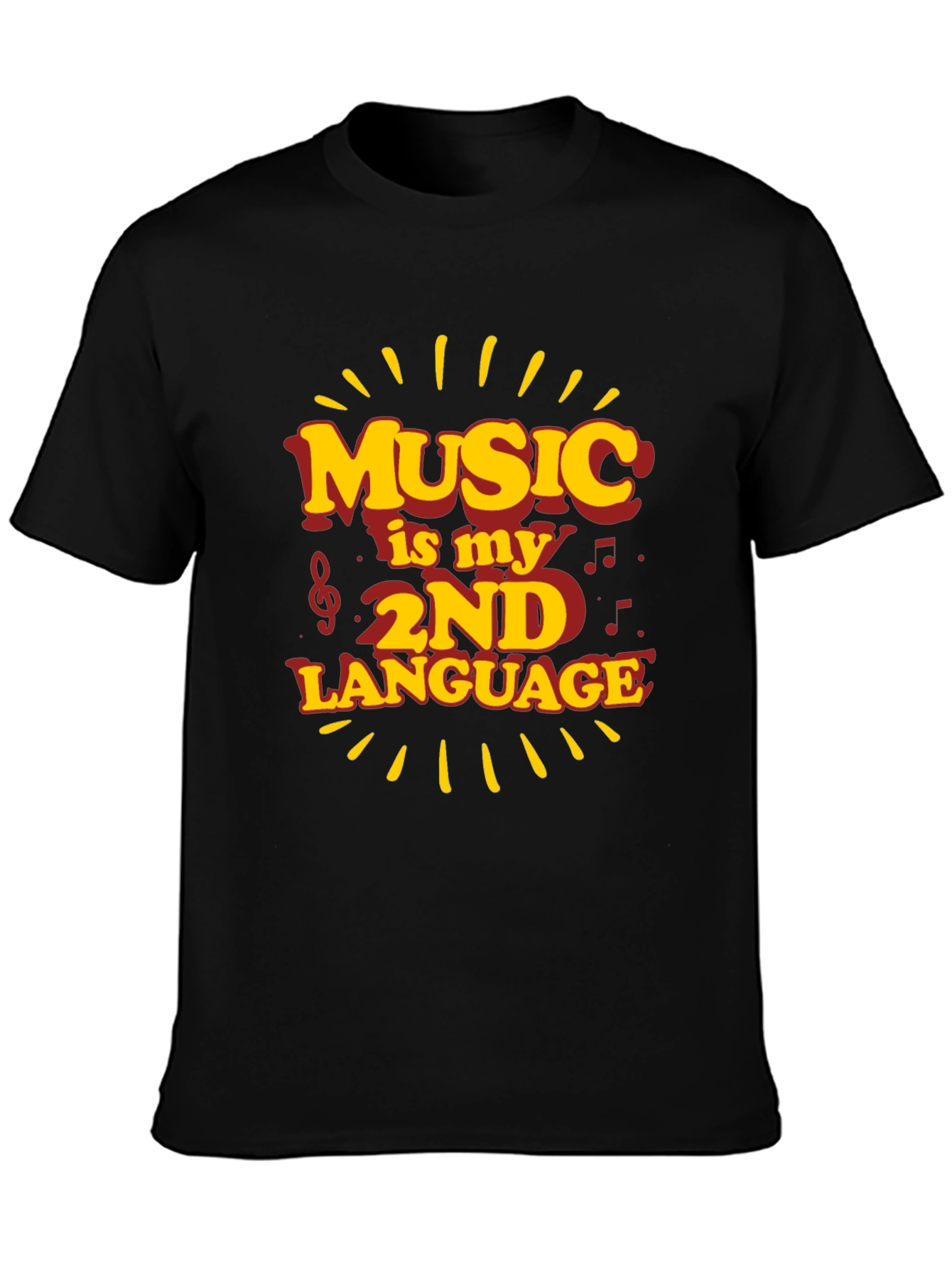 Music is My 2nd Language Graphic Tee