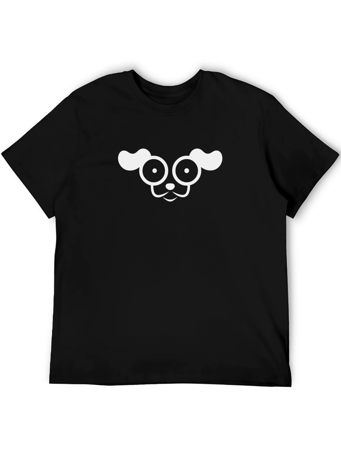 Puppy Face Black T-Shirt