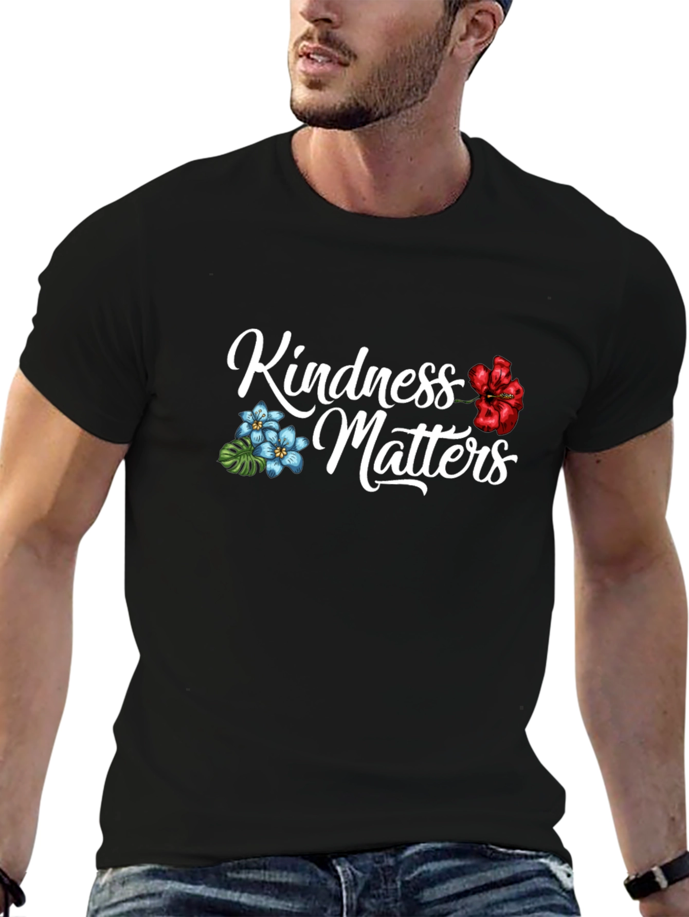 Kindness Matters Graphic T-Shirt - Black