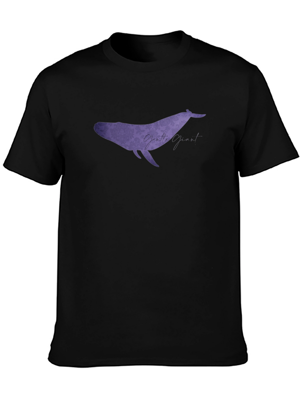 Gentle Giant Whale Graphic Black T-Shirt