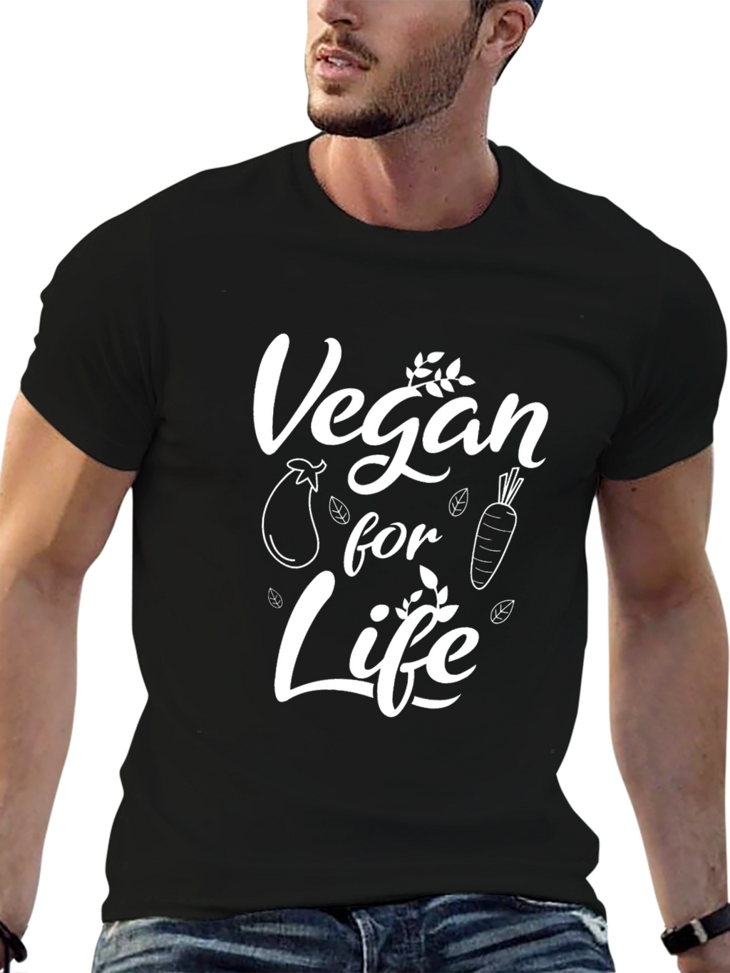 Vegan for Life T-Shirt - Black