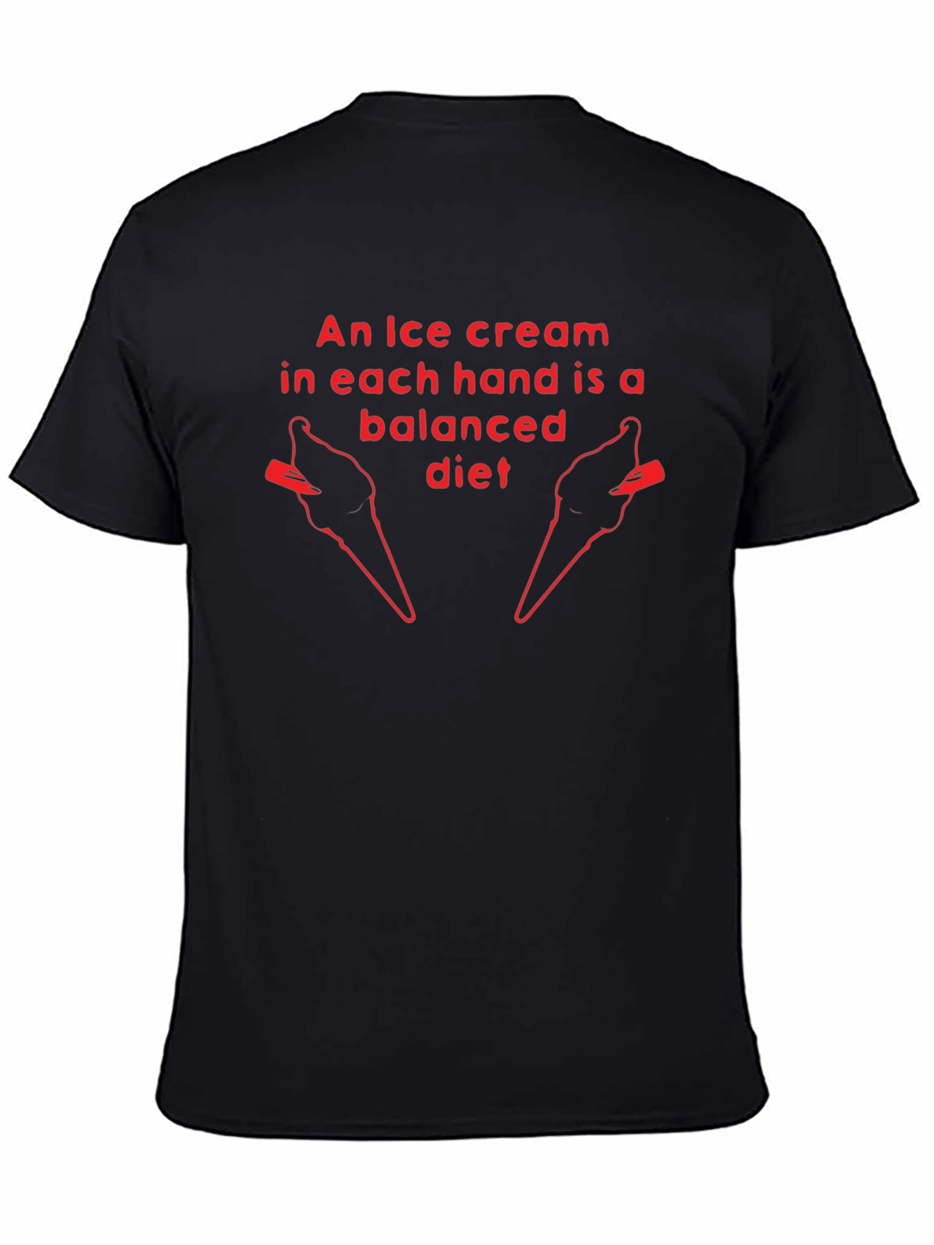 Ice Cream Diet Graphic T-Shirt