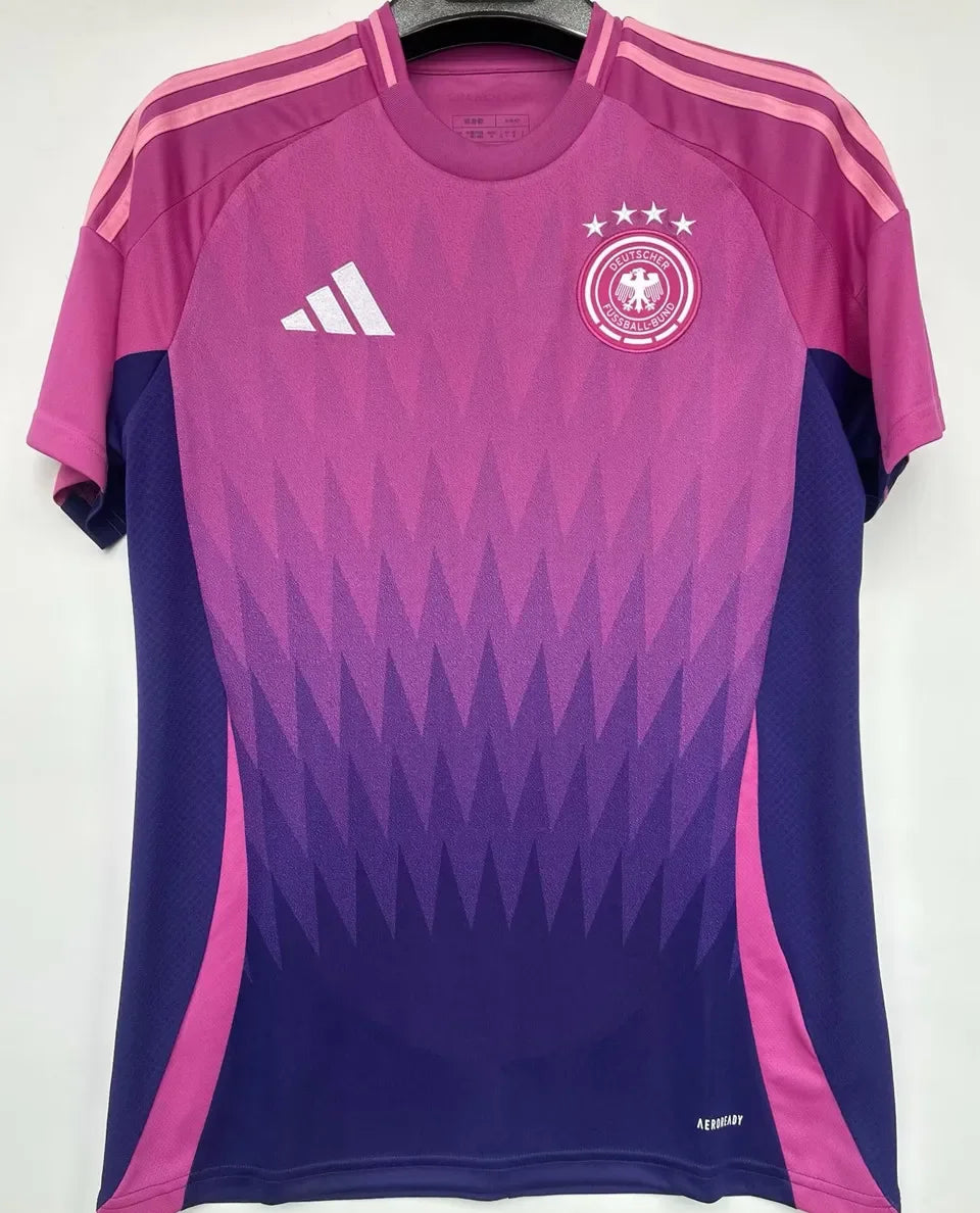 MÜLLER #13 Germany 1:1 Quality Away Pink Fans Soccer Jersey 2024/25 ★★ Detail 2