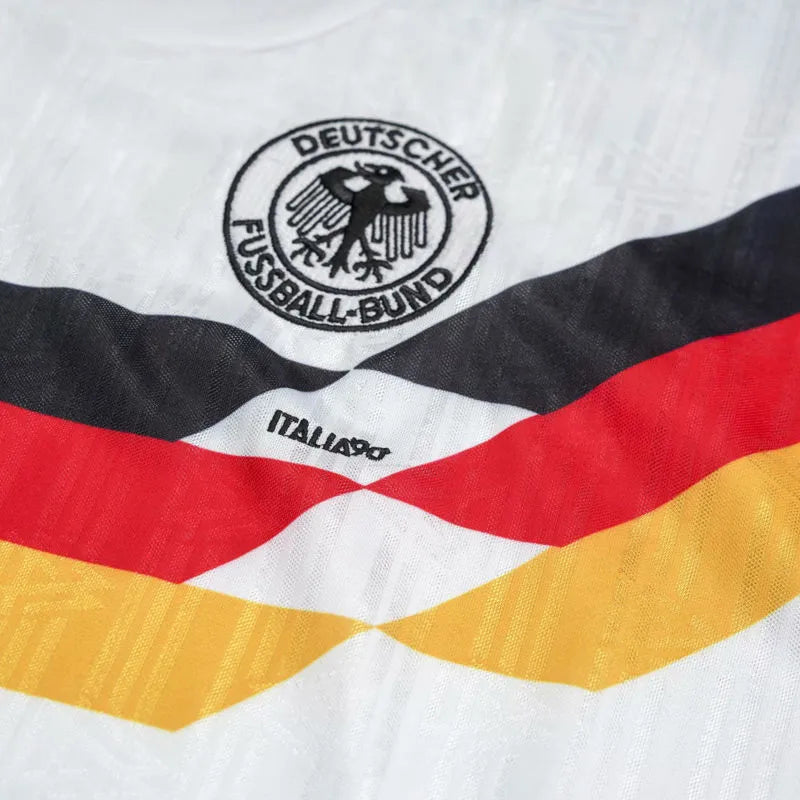 1990 Germany Home White Retro Soccer Jersey正确版 正在 Detail 2