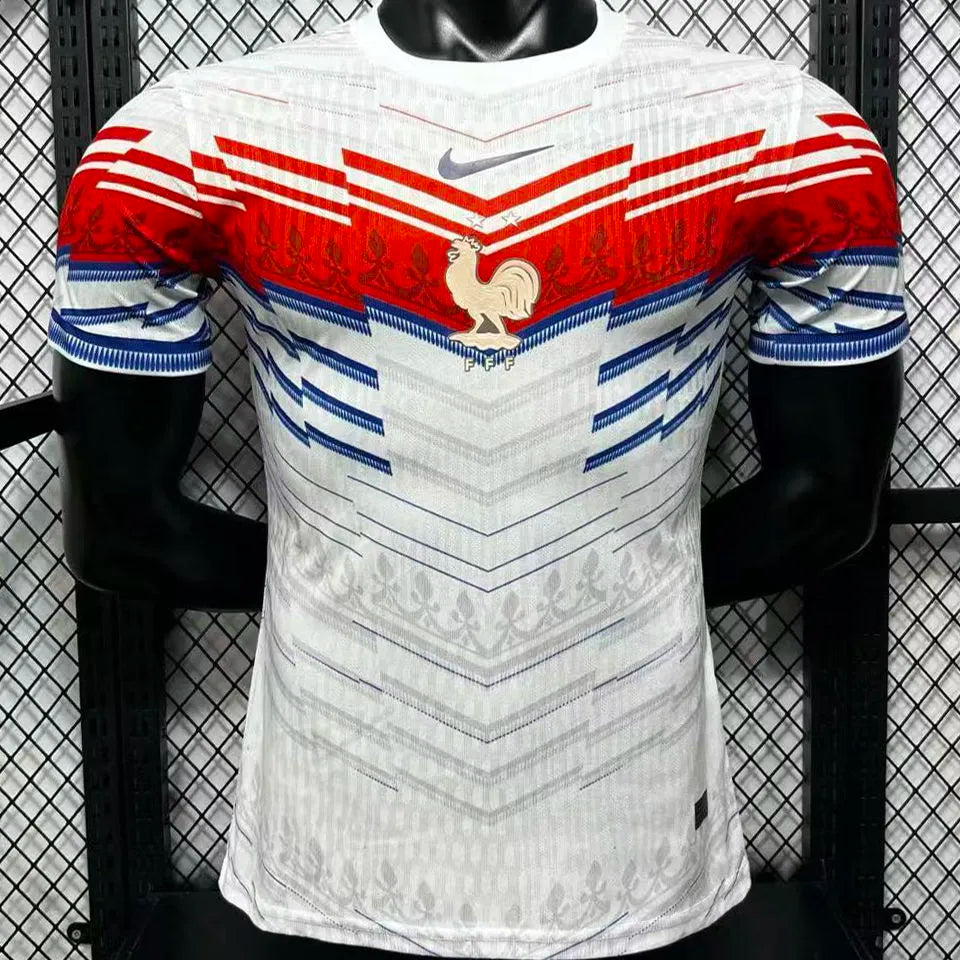zizou #10 France Blue Special Edition Retro Style Fans Jersey Detail 1