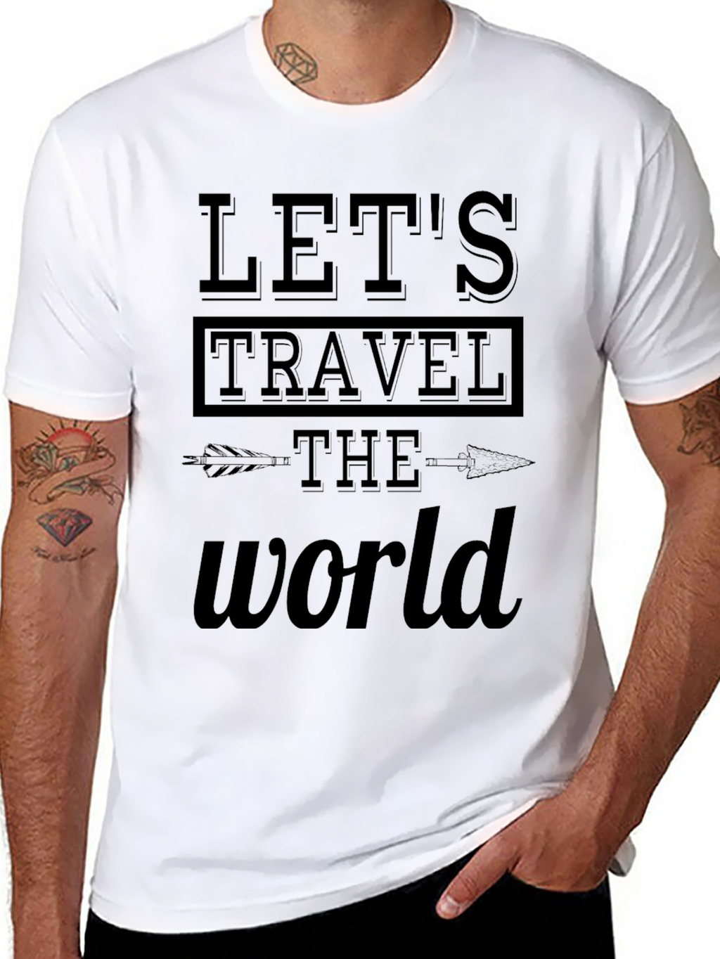 Lets Travel the World Graphic T-Shirt