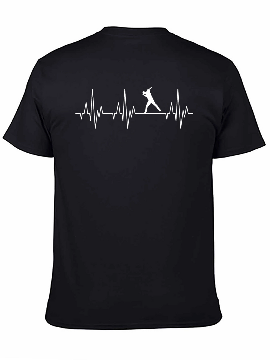 Baseball Heartbeat Graphic T-Shirt