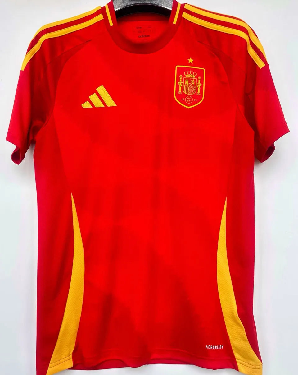 2024/25 Spain 1:1 Quality Home Red Fans Soccer Jersey Front