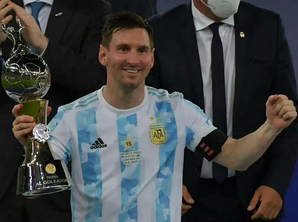 2021 Argentina Copa América Championship Edition 1:1 Fans Jersey 球迷版有胸前15星小字 Detail 1