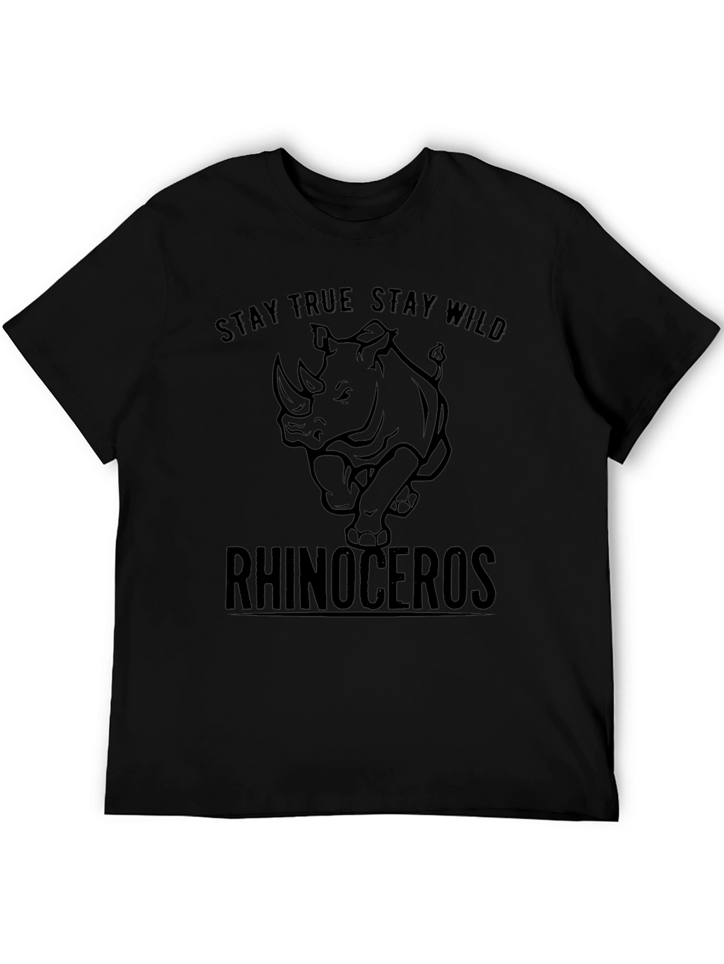 Stay True Stay Wild Rhinoceros T-Shirt