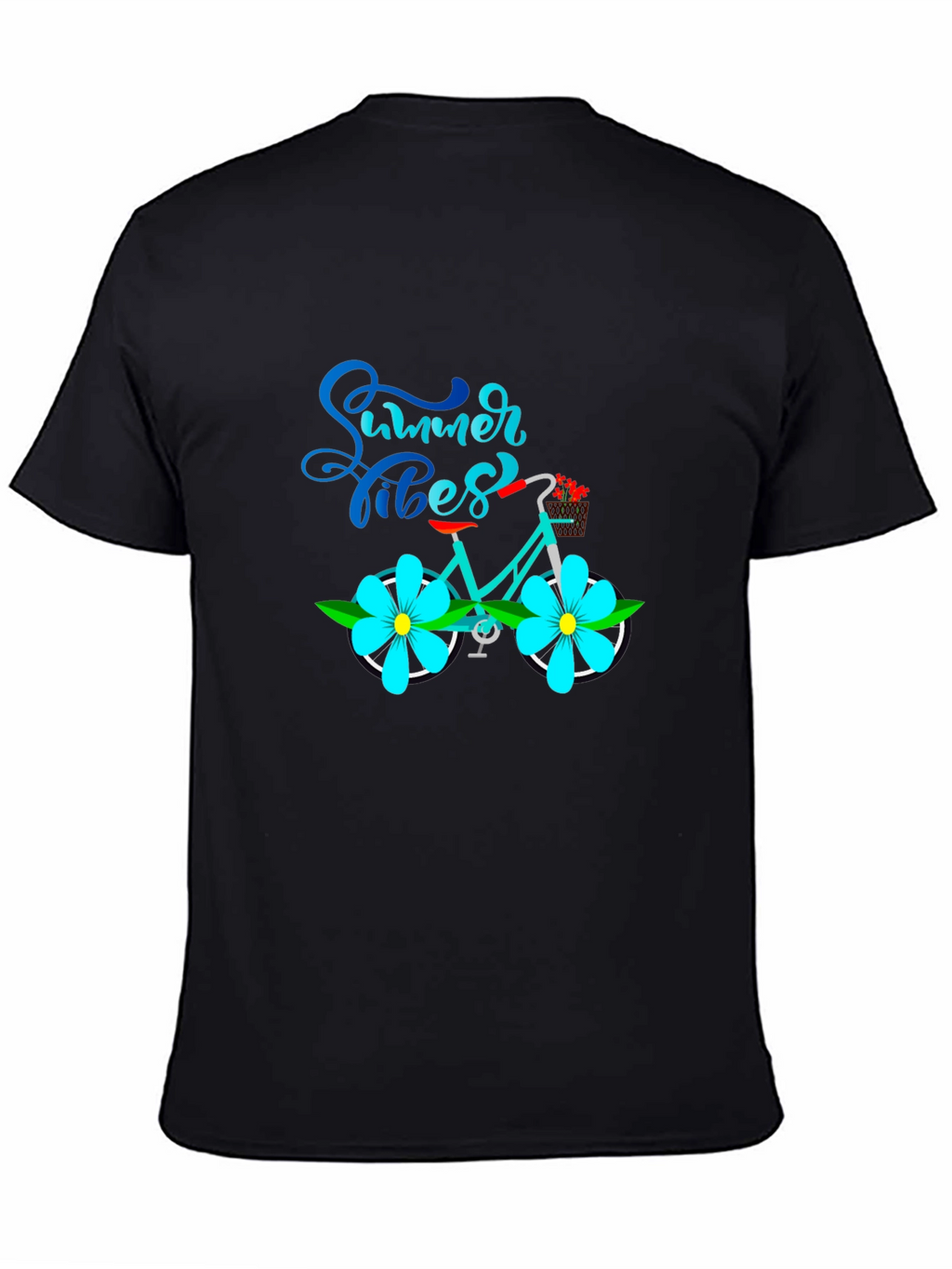 Summer Vibes Bicycle Graphic T-Shirt