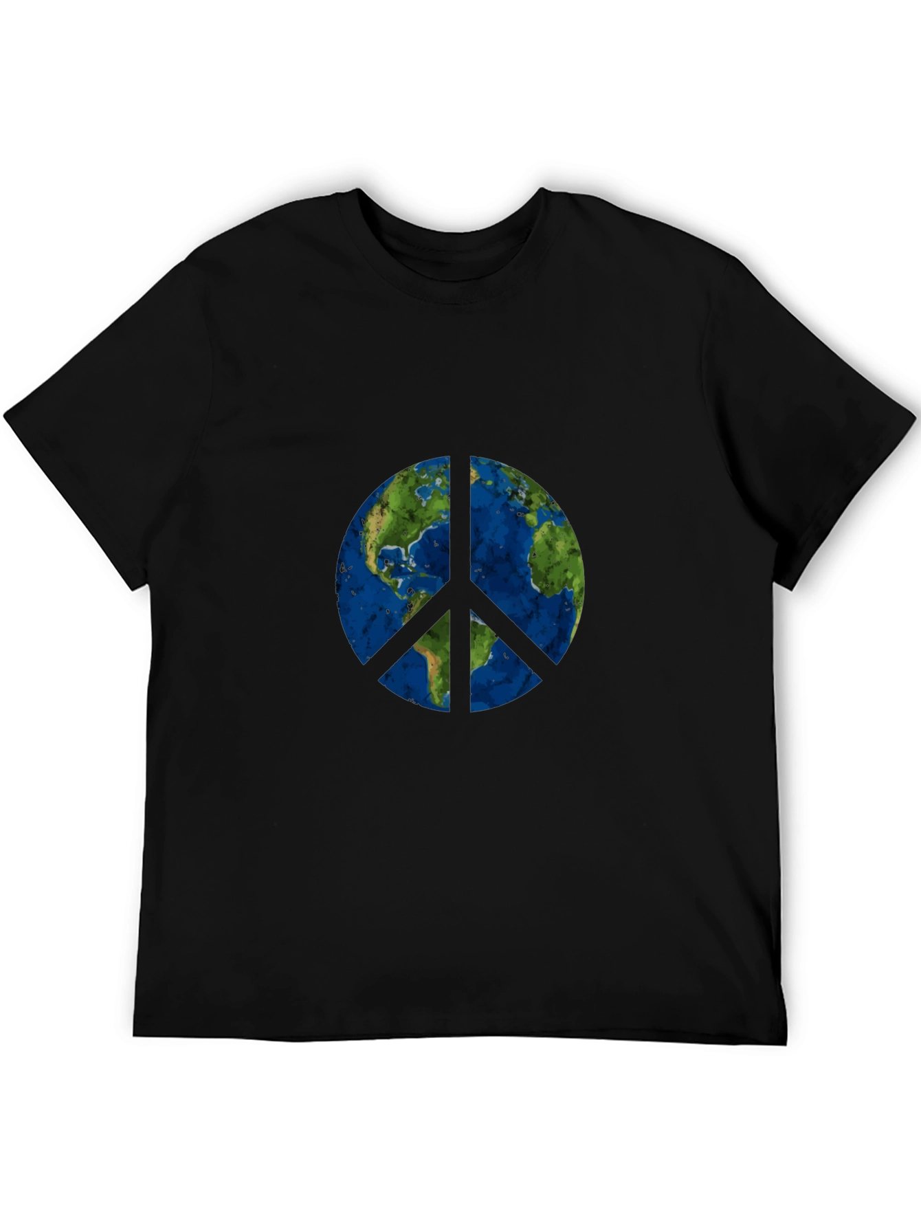 Earth Peace Sign Graphic T-Shirt
