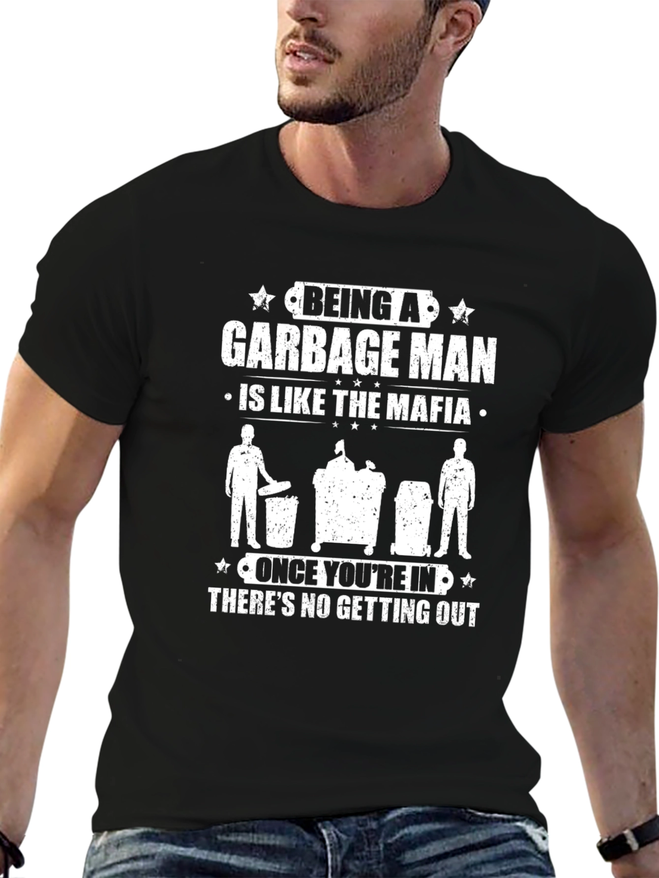 Garbage Man Mafia T-Shirt - Funny Occupation Tee