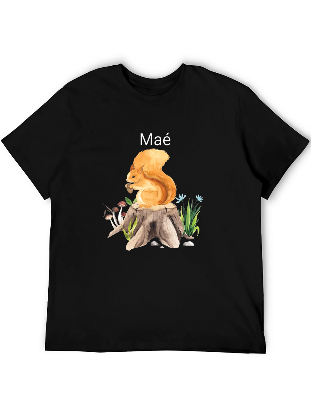 Squirrel Tree Stump Graphic Tee
