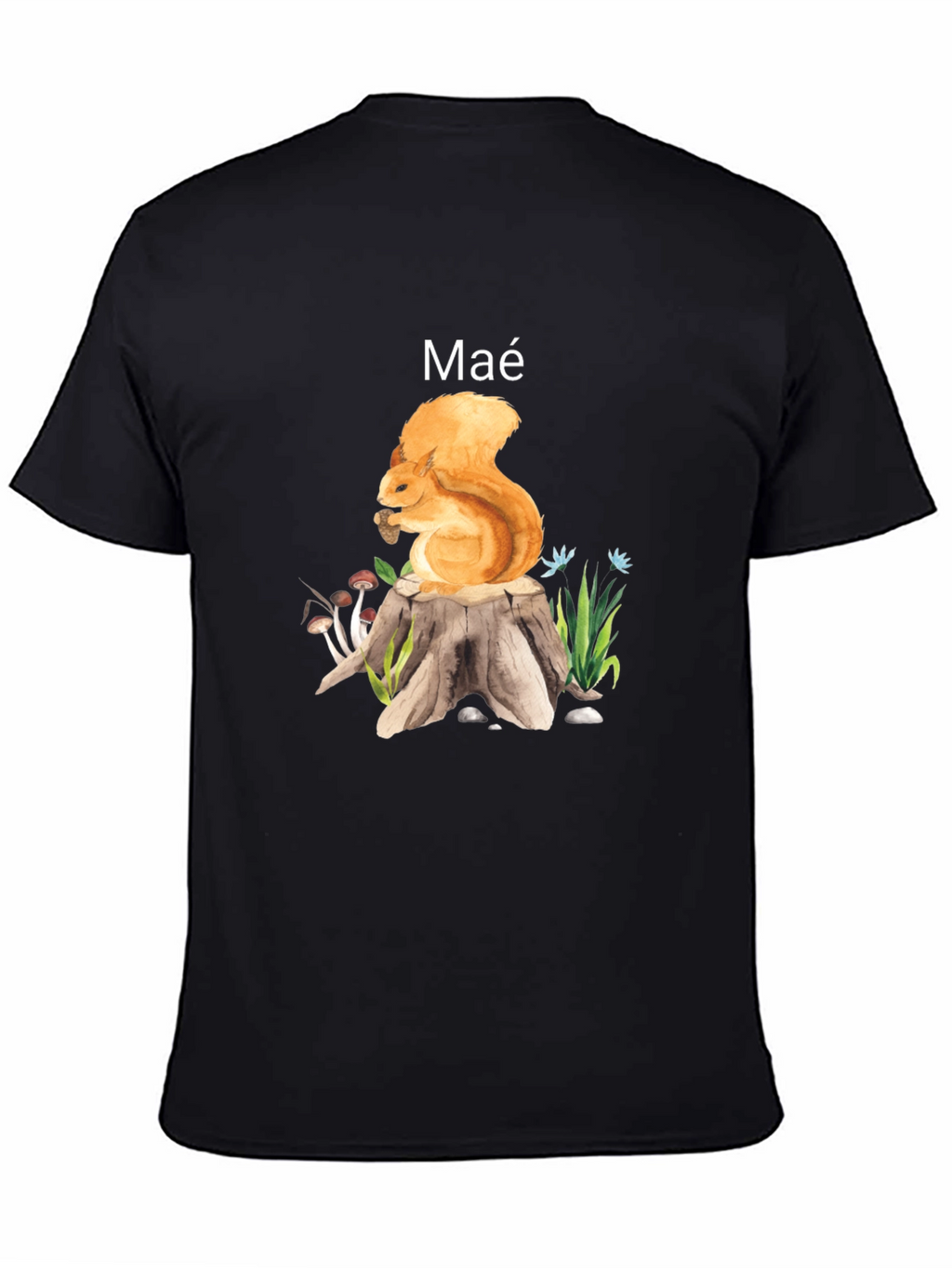 Squirrel Tree Stump Graphic Tee