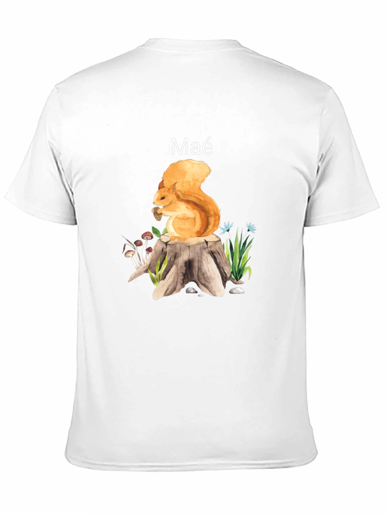 Squirrel Tree Stump Graphic Tee