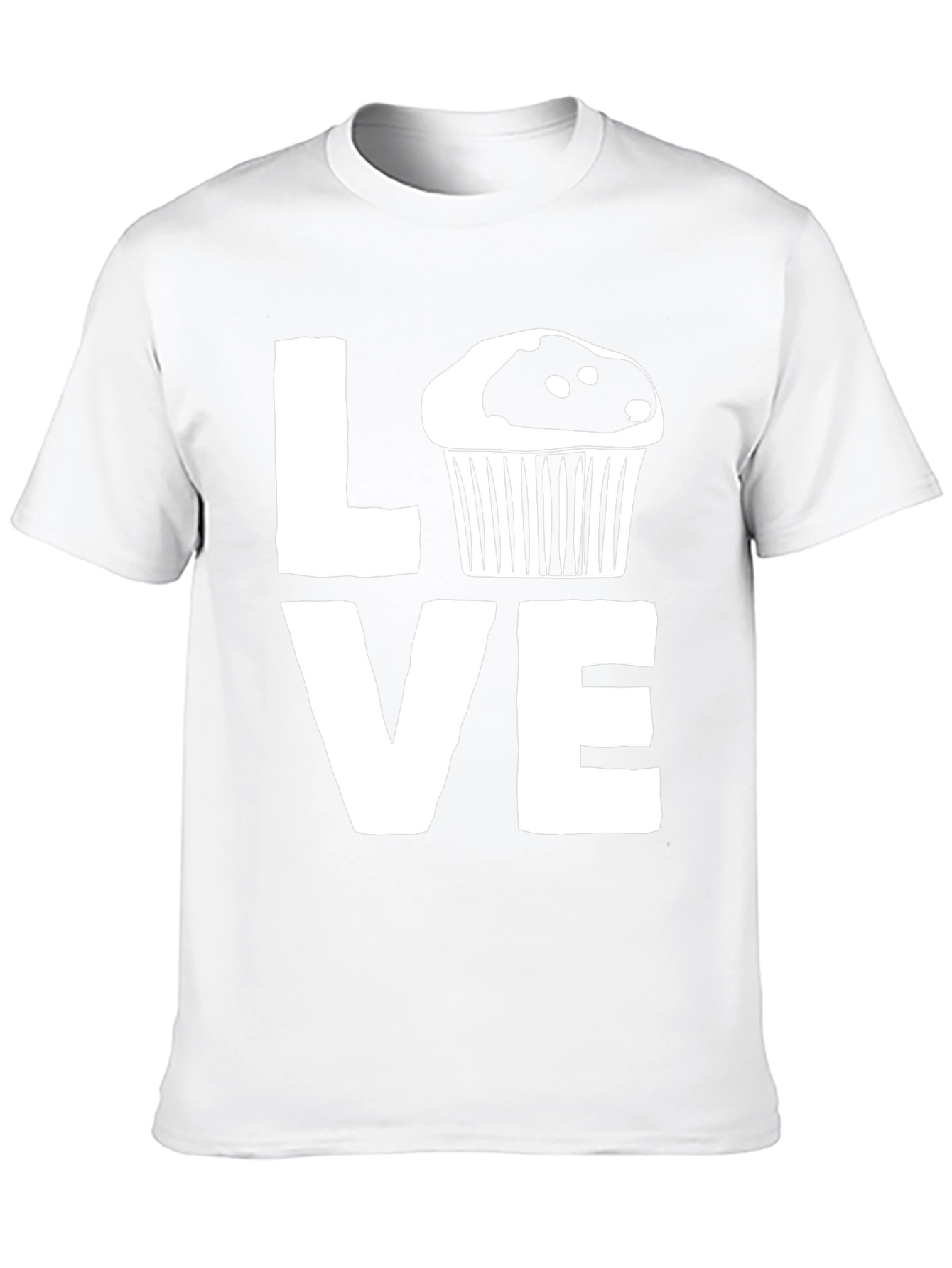 Love Cupcake Graphic Black T-Shirt