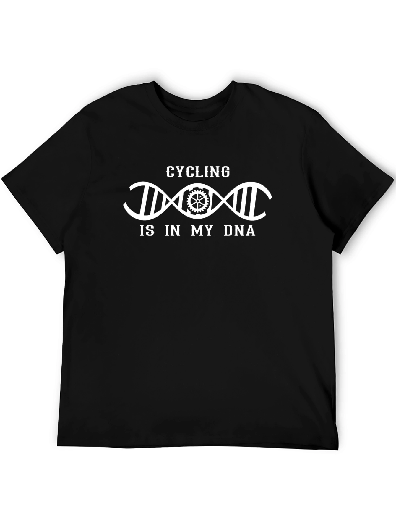 Cycling Is In My DNA Black T-Shirt