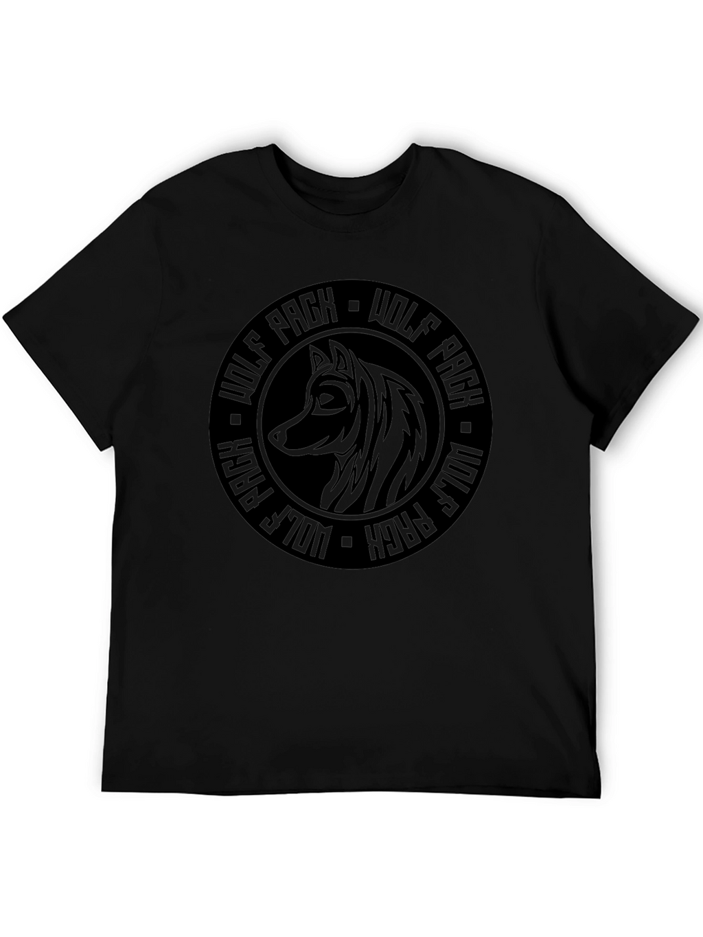Wolf Pack Graphic T-Shirt - Stylish Black Tee