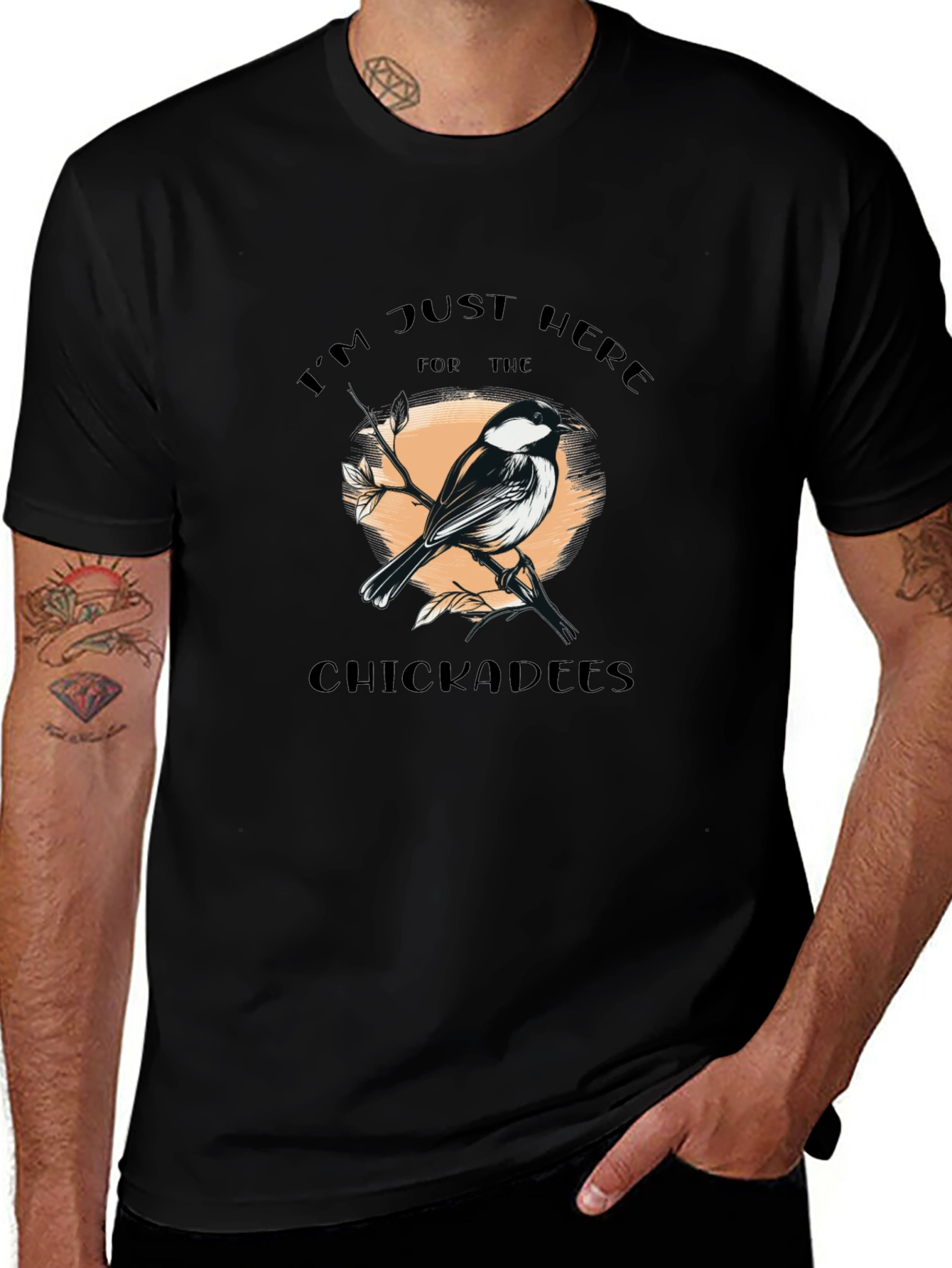 Chickadees Graphic T-Shirt - Bird Lover Tee