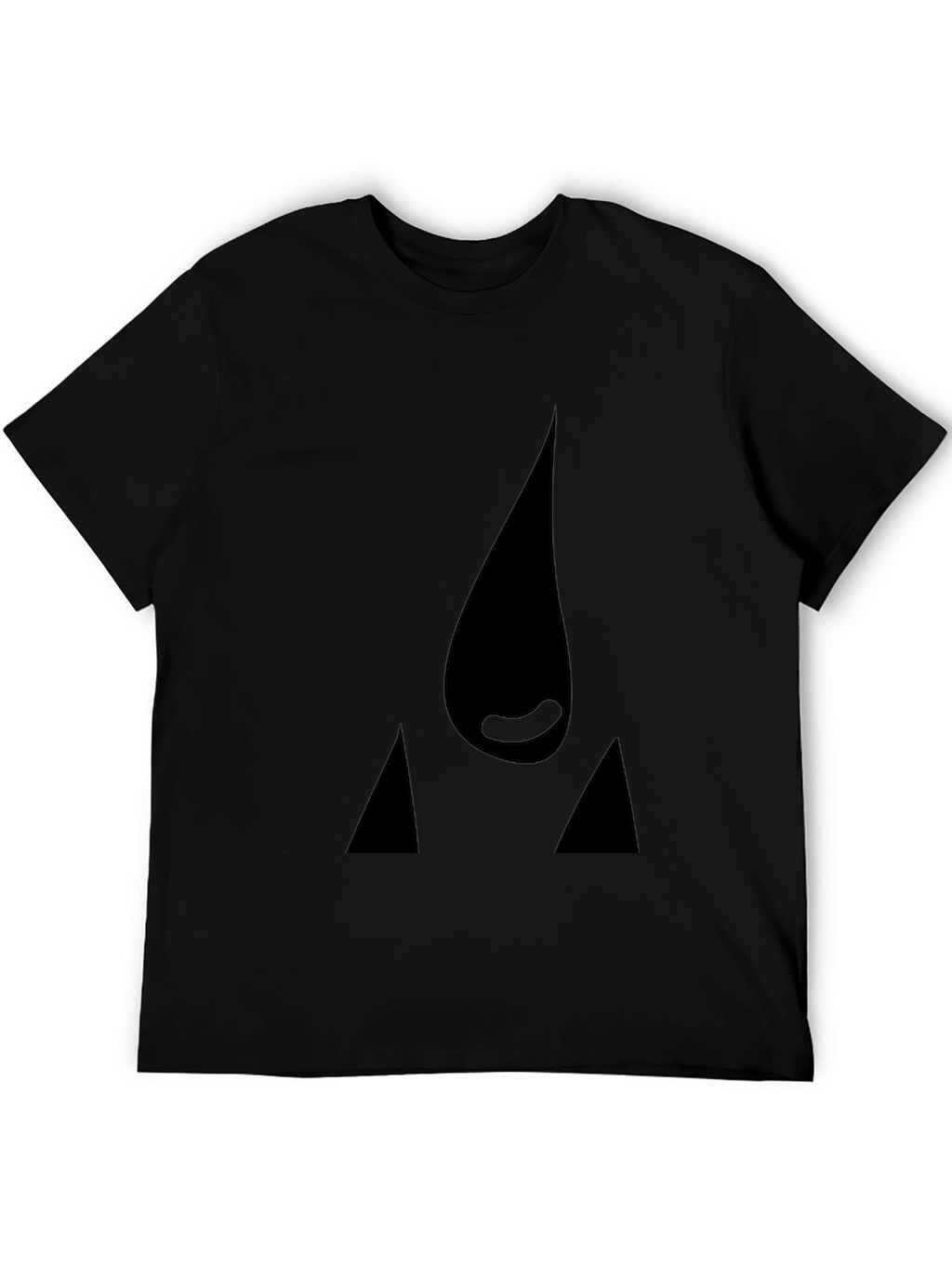 Abstract Graphic Black T-Shirt - Modern Casual Wear