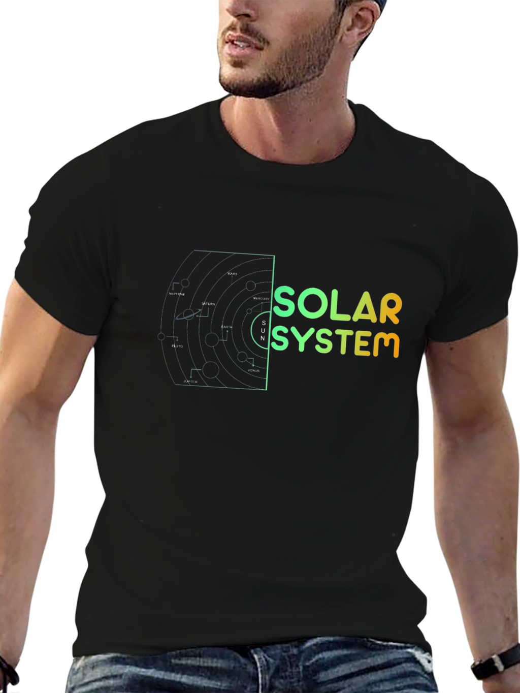 Solar System Graphic Tee - Stylish & Unique