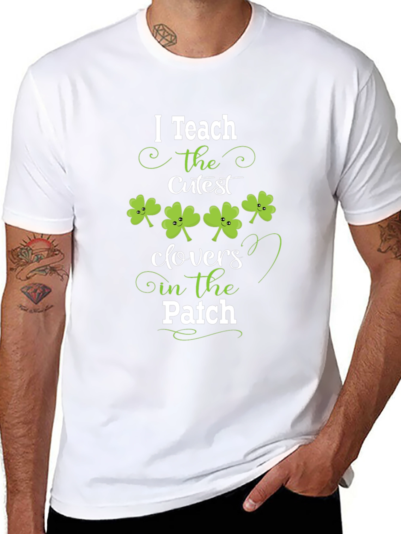Teachers St. Patricks Day Clover T-Shirt