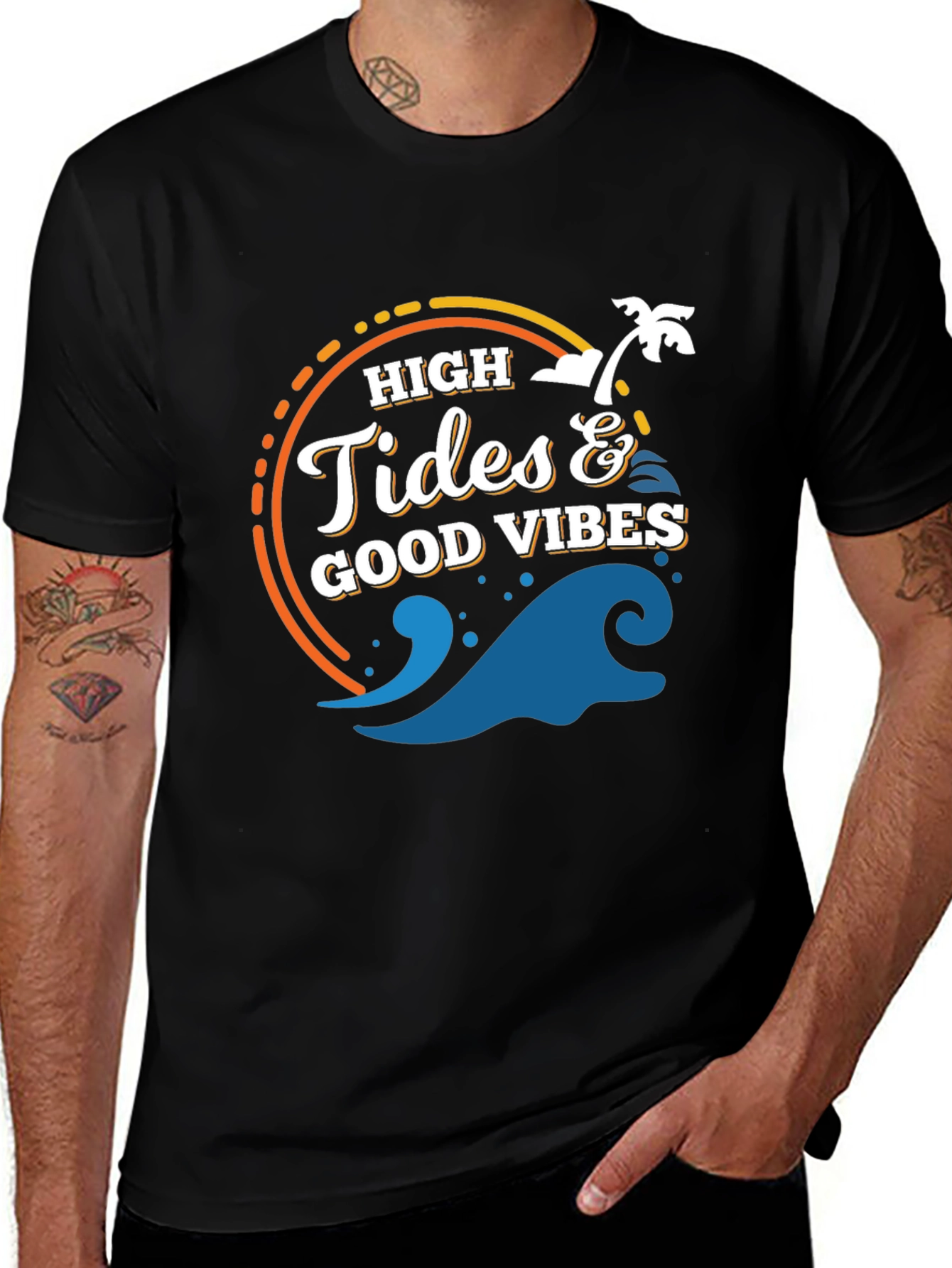 High Tides & Good Vibes Graphic Tee