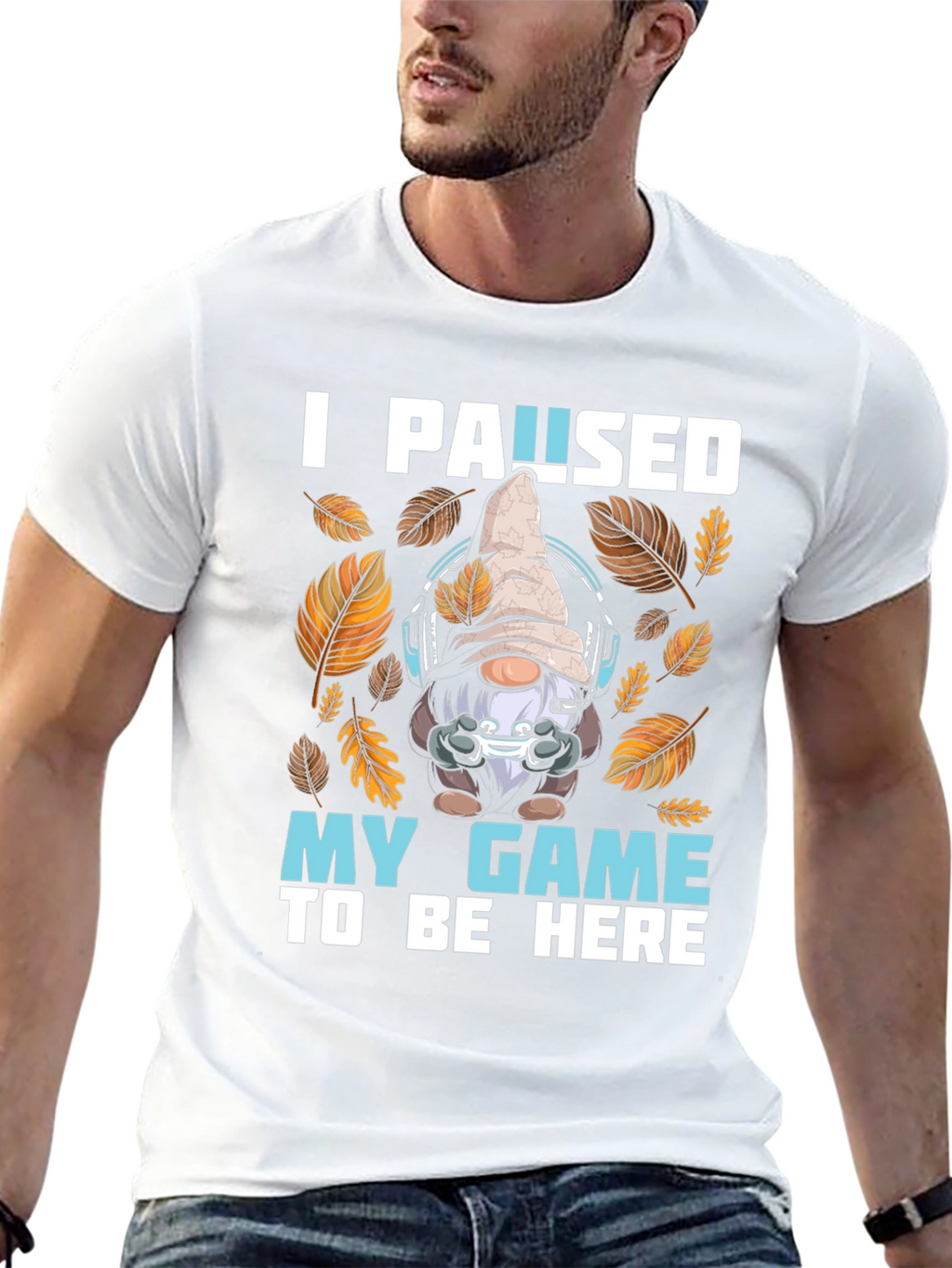 Gamer Gnome T-Shirt - I Paused My Game