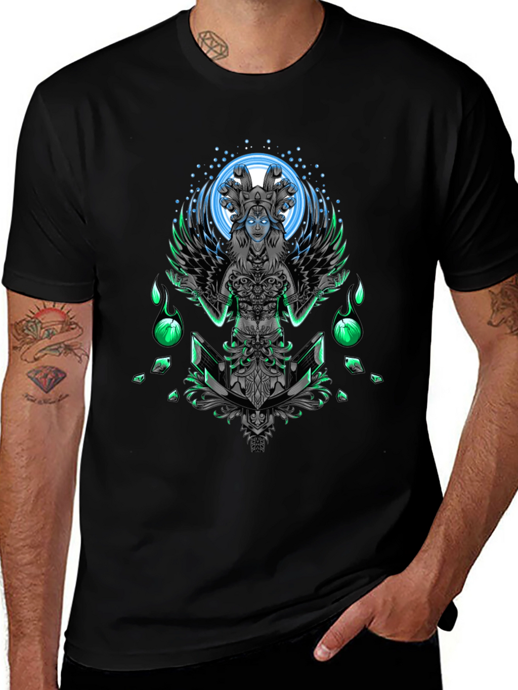Mystic Serpent Queen Graphic T-Shirt