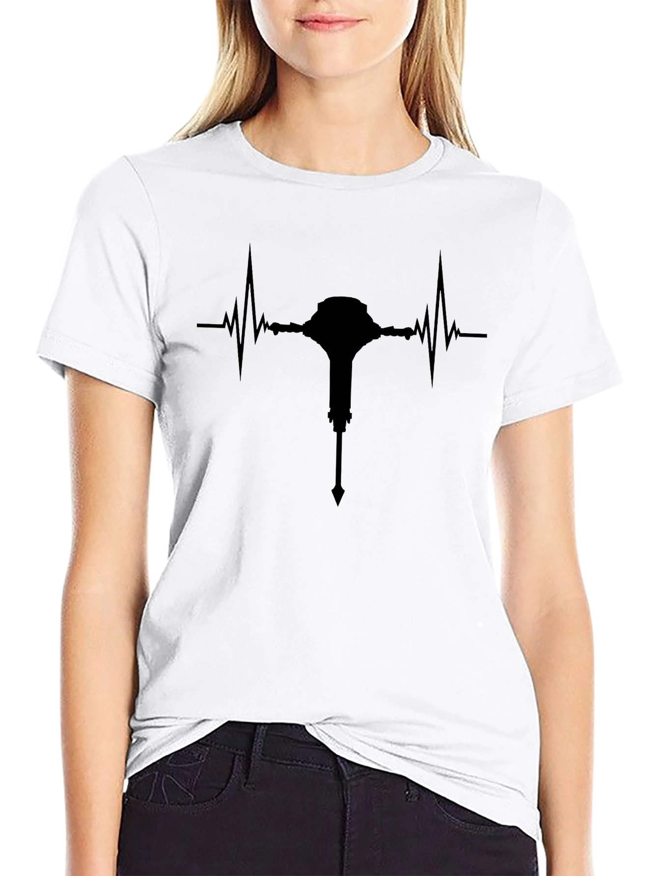 Heartbeat Mace Black T-Shirt