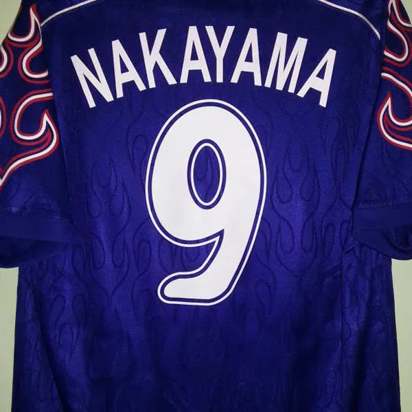 1998 Japan Home Blue Retro Long Sleeve Retro Jersey Detail 2