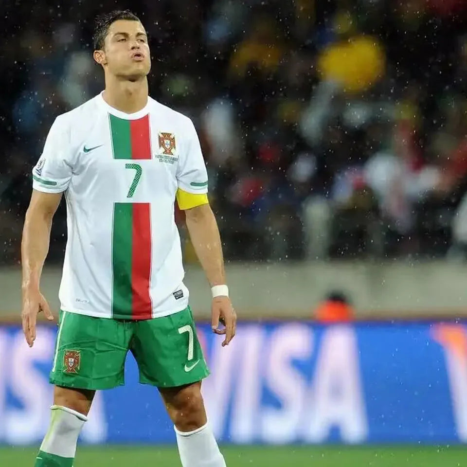 2010 Portugal Away White Retro Player Version Soccer Jersey 球员版 Detail 3