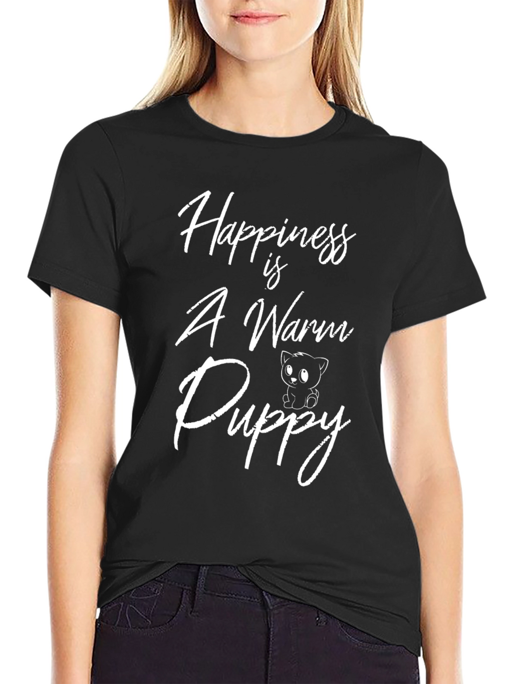 Happiness is a Warm Puppy Graphic Tee
