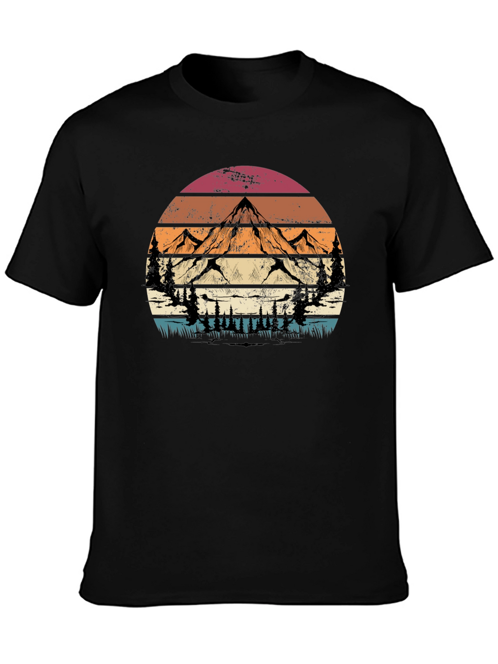 Retro Mountain Graphic Tee - Adventure Style