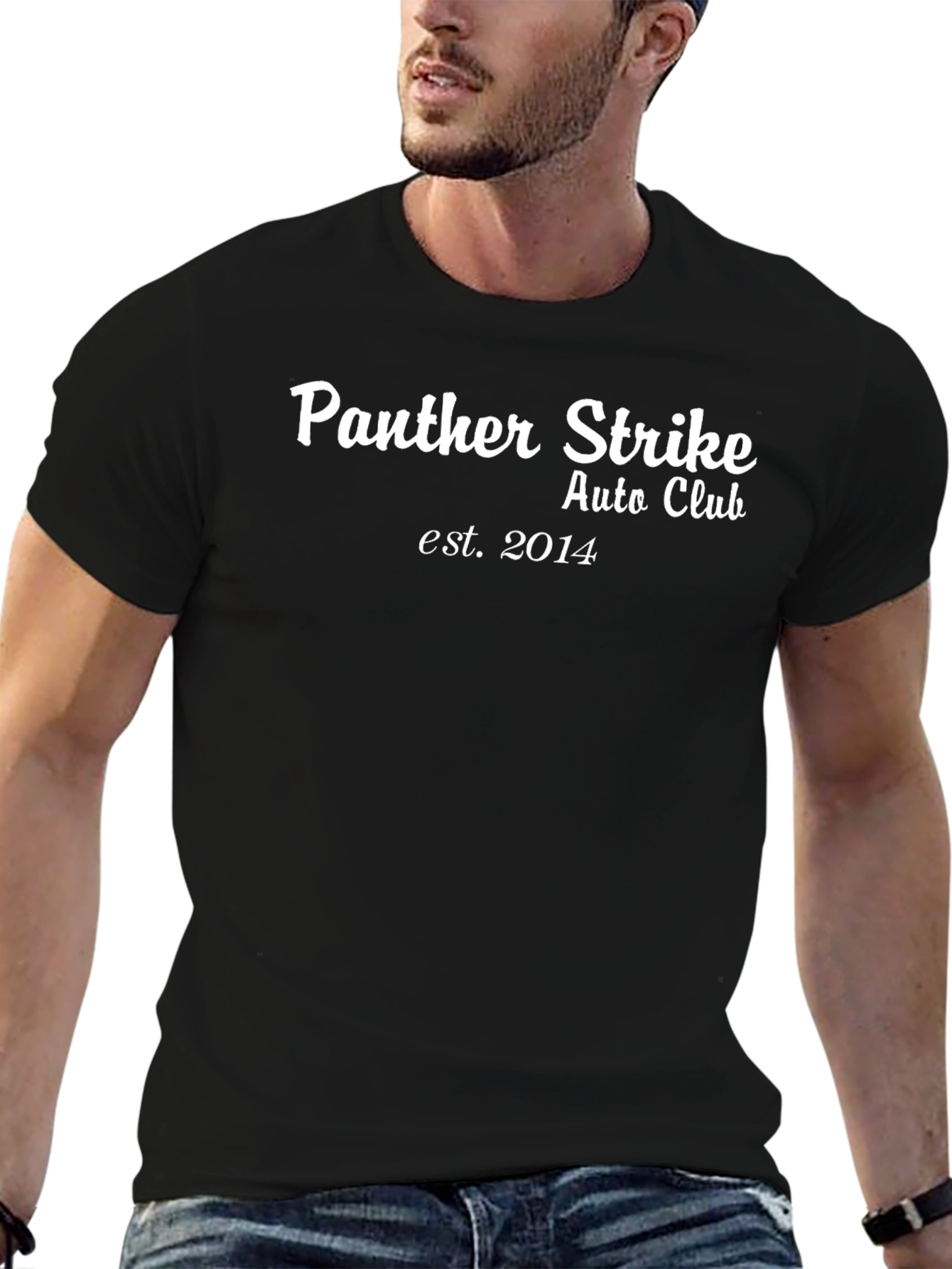 Panther Strike Auto Club Black Tee