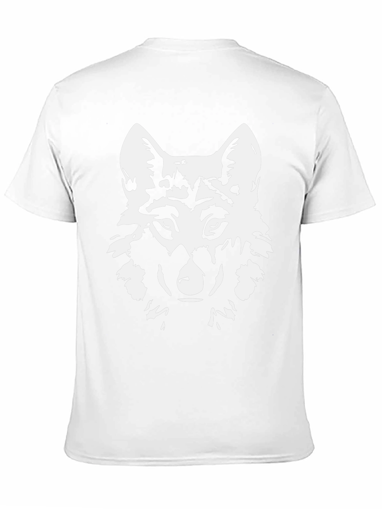 Mens Black Wolf Graphic T-Shirt