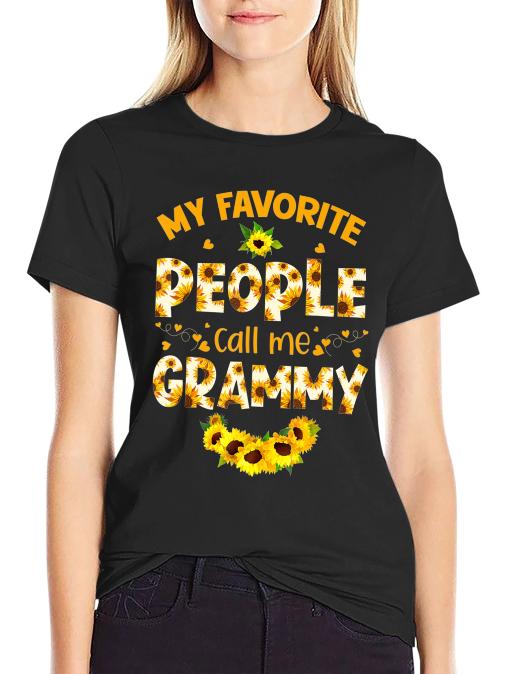 My Favorite People Call Me Grammy Sunflower T-Shirt