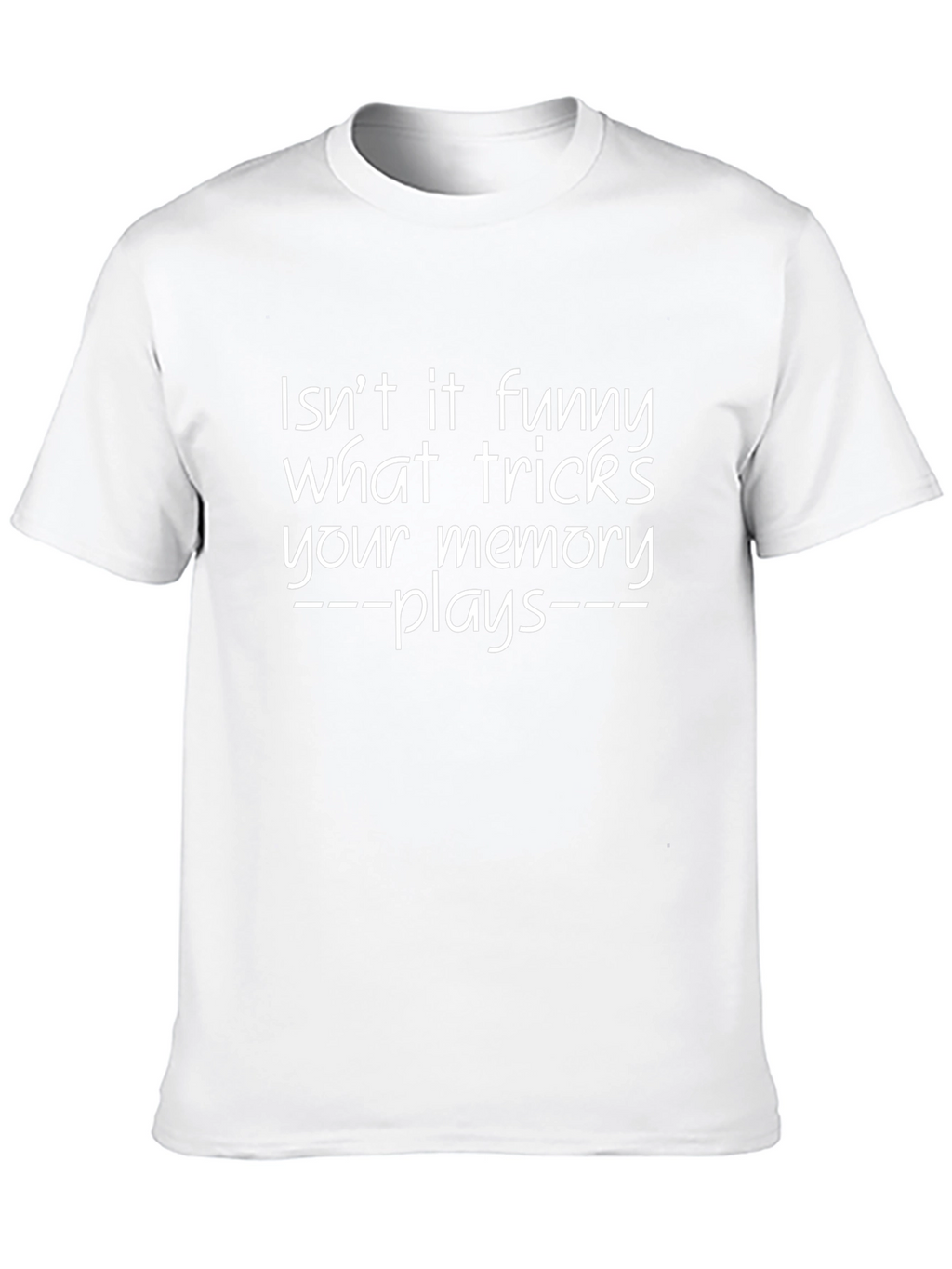 Funny Memory Tricks Graphic Tee - Black