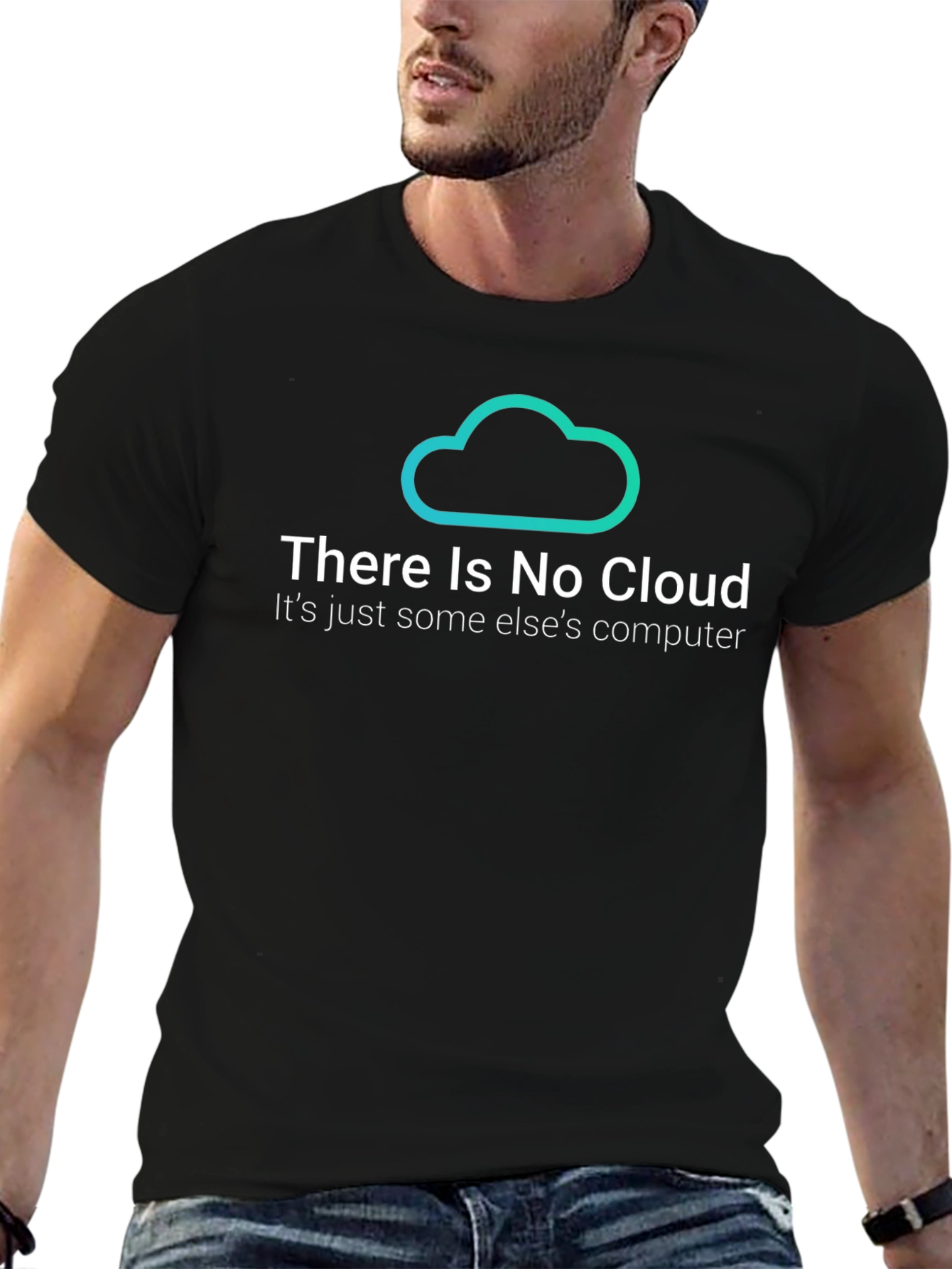 There is No Cloud Black T-Shirt
