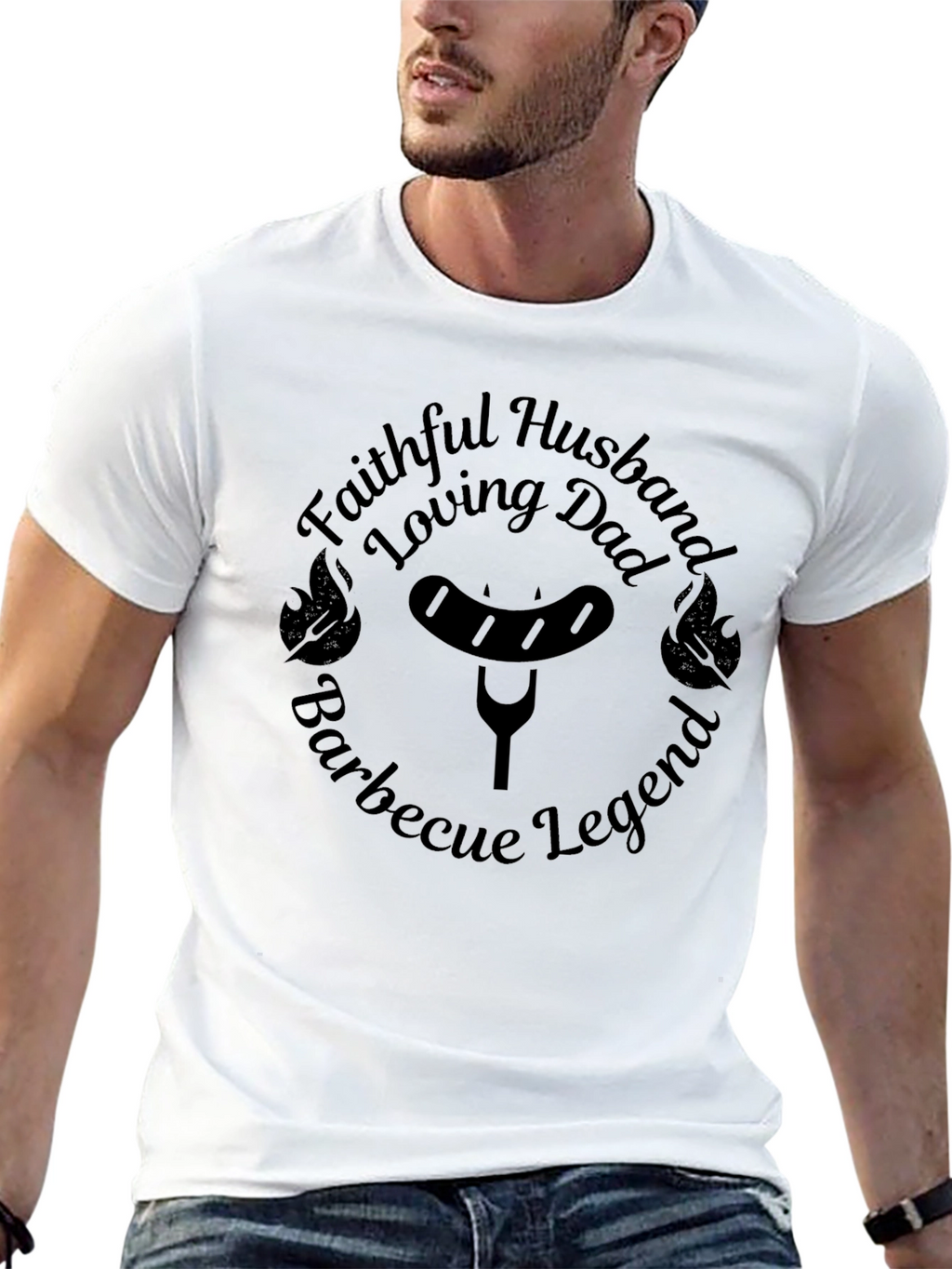 Faithful Husband Barbecue Legend Graphic Tee