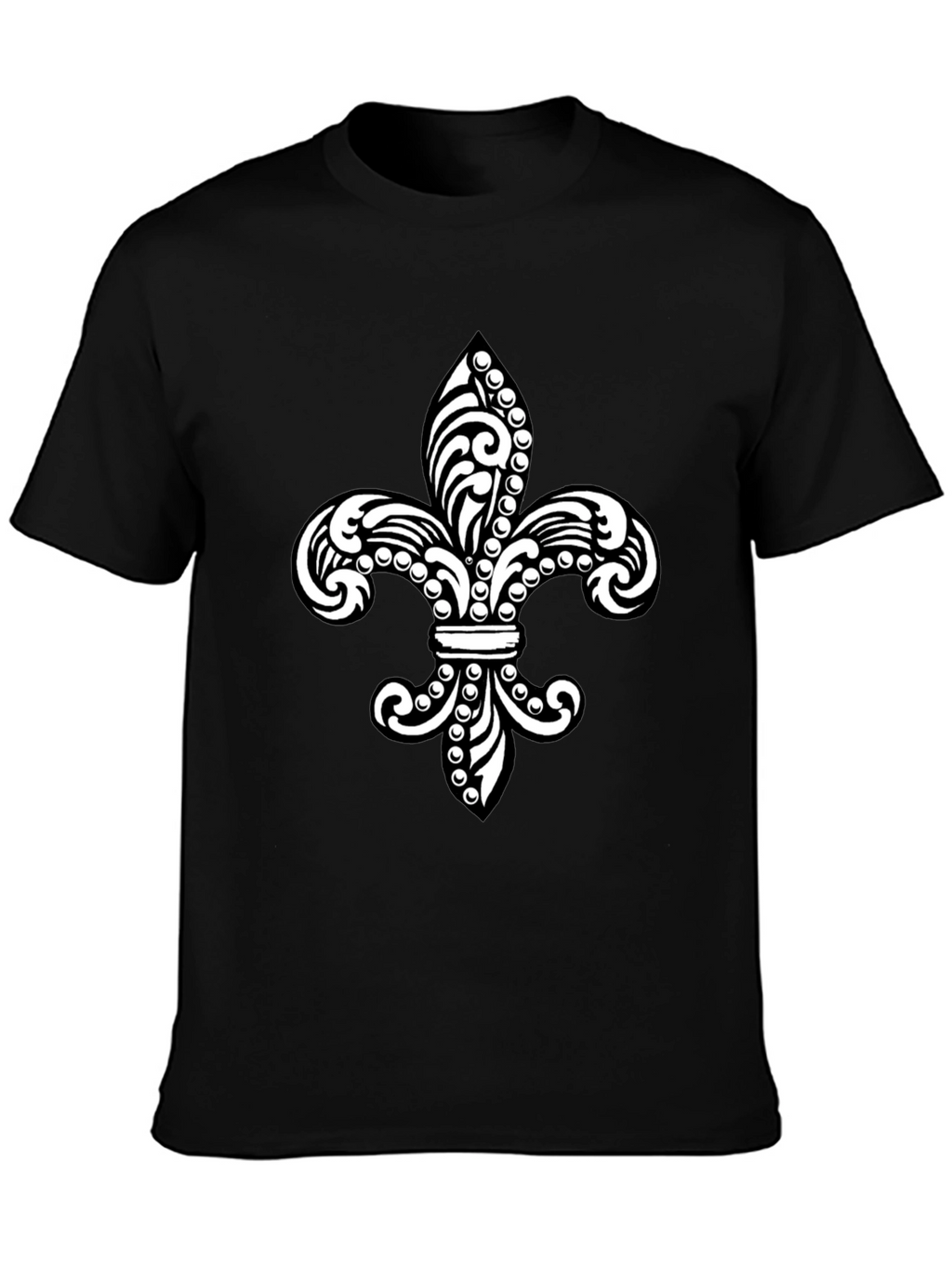 Fleur-de-lis Graphic Black T-Shirt