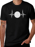 Volleyball Heartbeat T-Shirt - Sports Fan Tee