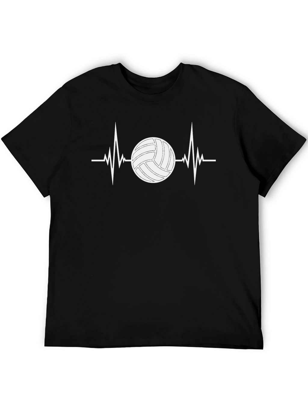 Volleyball Heartbeat T-Shirt - Sports Fan Tee