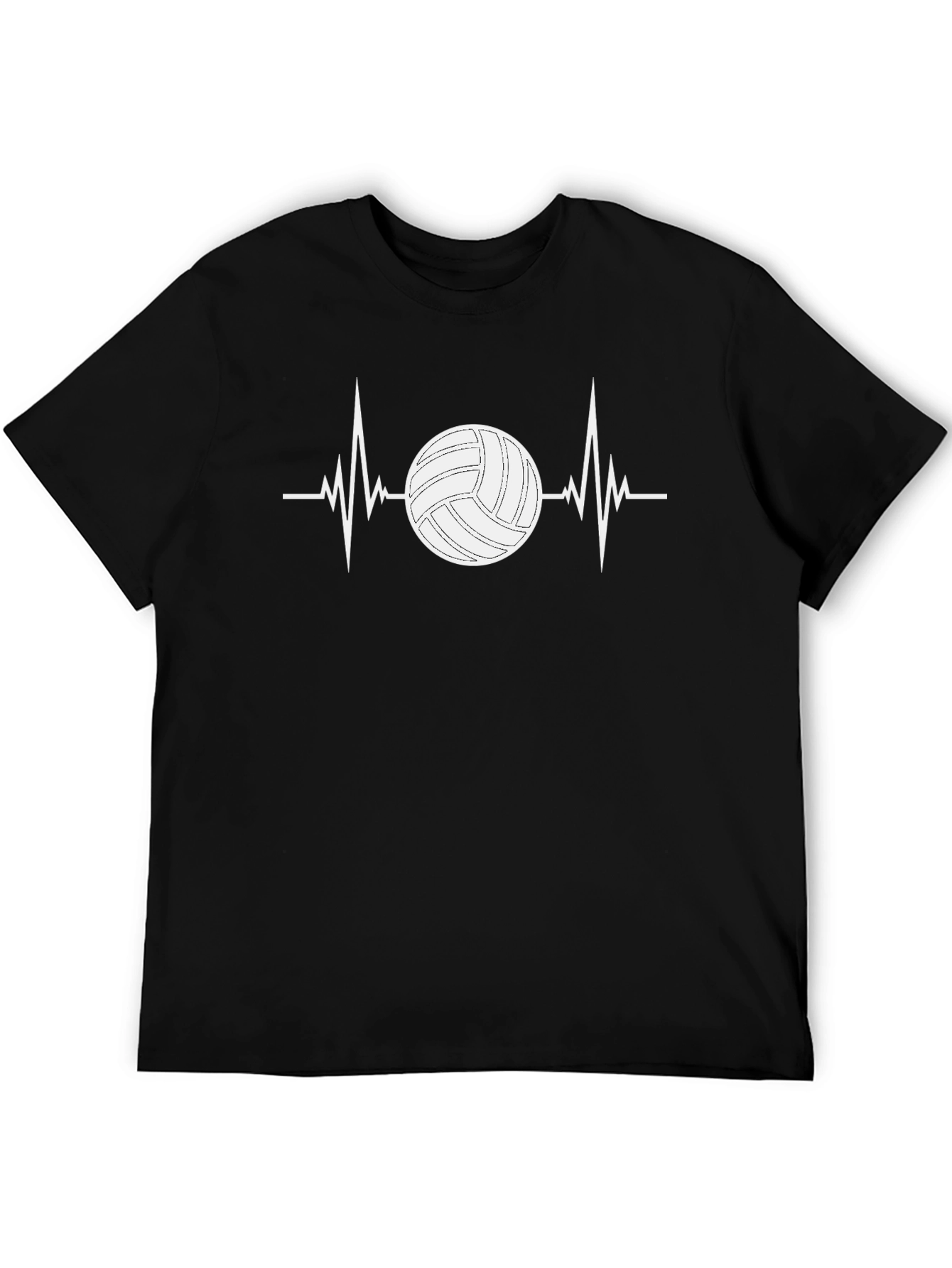 Volleyball Heartbeat T-Shirt - Sports Fan Tee