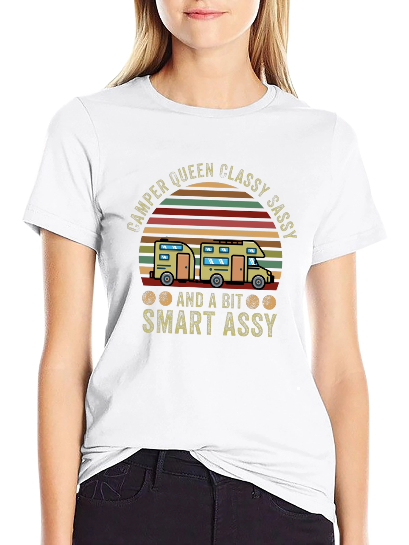 Camper Queen Graphic Tee - Classy Sassy Smart