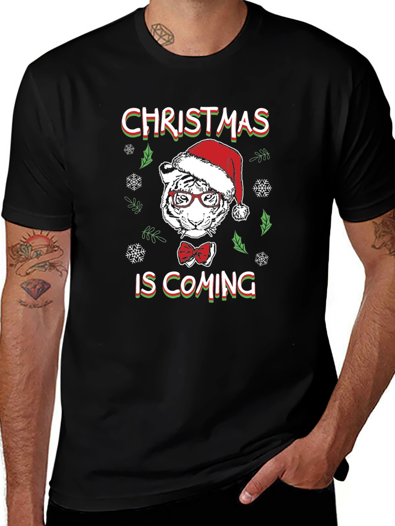 Christmas Tiger T-Shirt