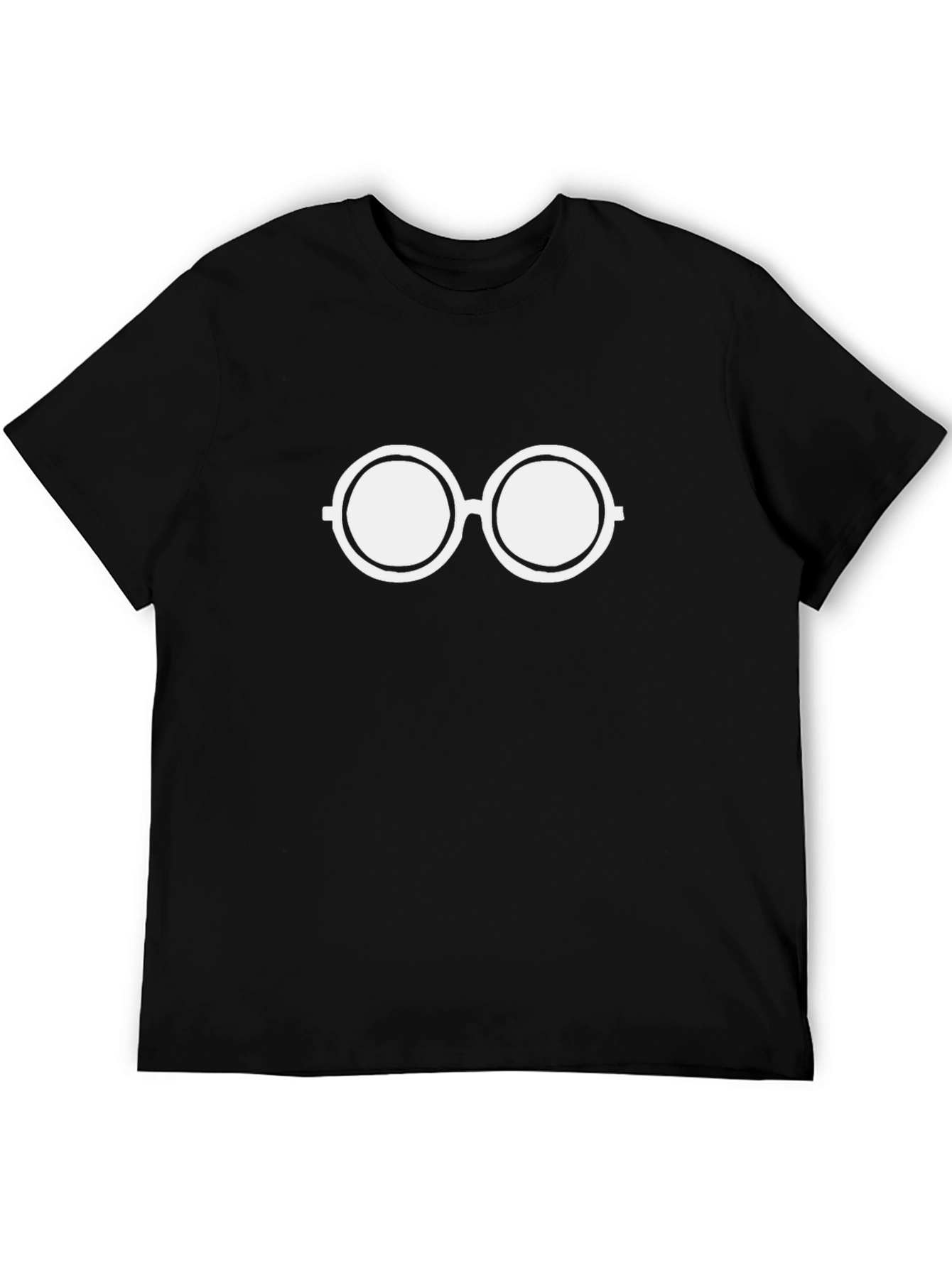 Retro Round Glasses Graphic Tee - Classic Cool!