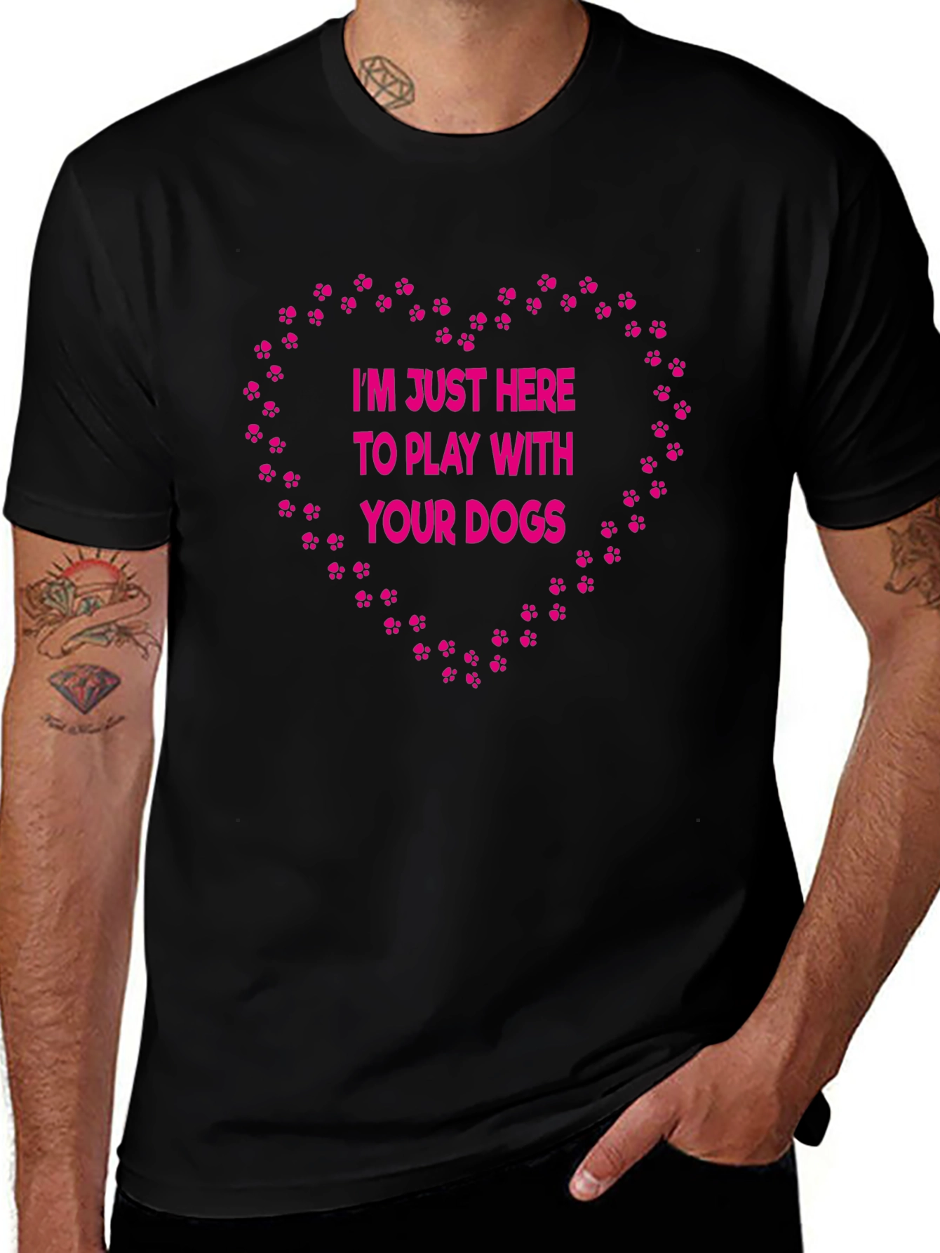 Dog Lover T-Shirt: Im Just Here to Play