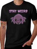 Stay Weird Purple Spider Graphic Tee